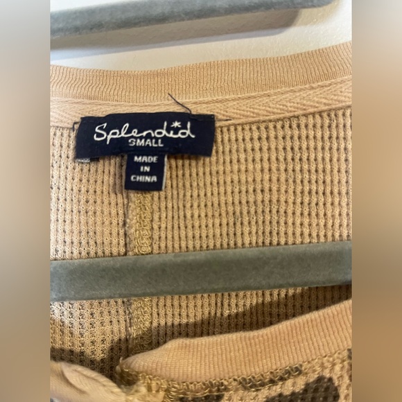 Splendid Leopard Print Button-Up Top - Picture 3 of 6